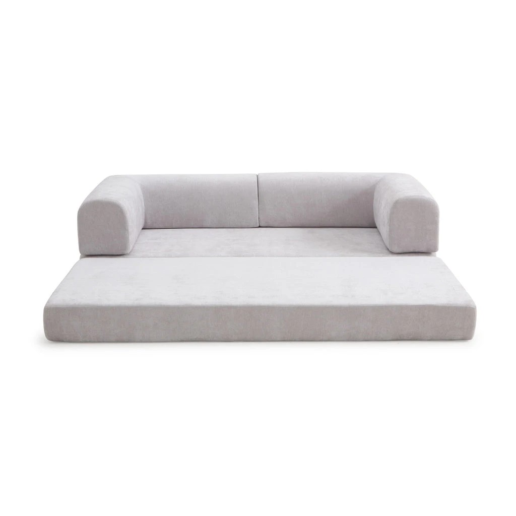 2 Zzz Atelier Luna Modular Convertible Sofa Bed - Grey, 2 of 9