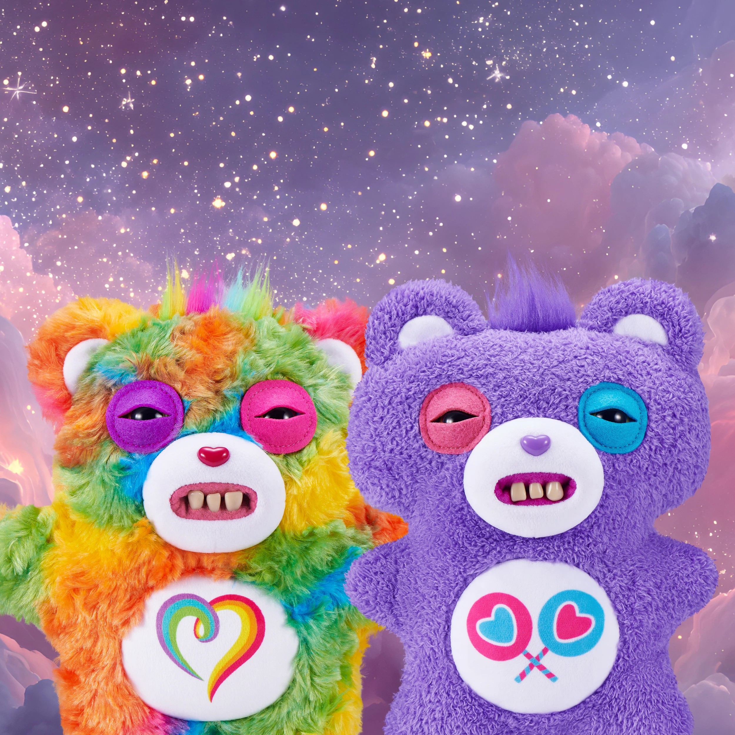 4 Fuggler Care Bears Plush 9in S1 - Assorted - Multi, 4 of 6