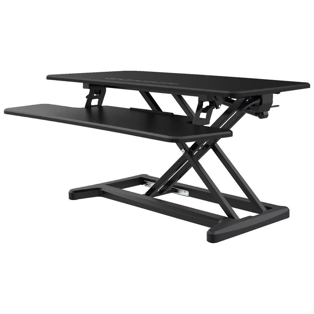 5 Matrix Sit-Stand Adjustable Desk Riser Large Black Desks, Tables and Workstations, 5 of 10
