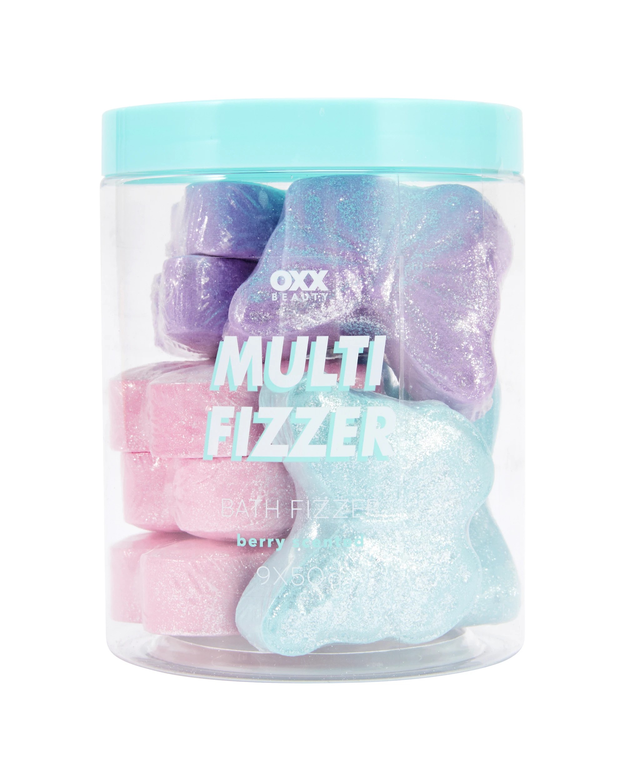 1 OXX Beauty 9 Pack Multi Bath Fizzer - Berry Scented, 1 of 4