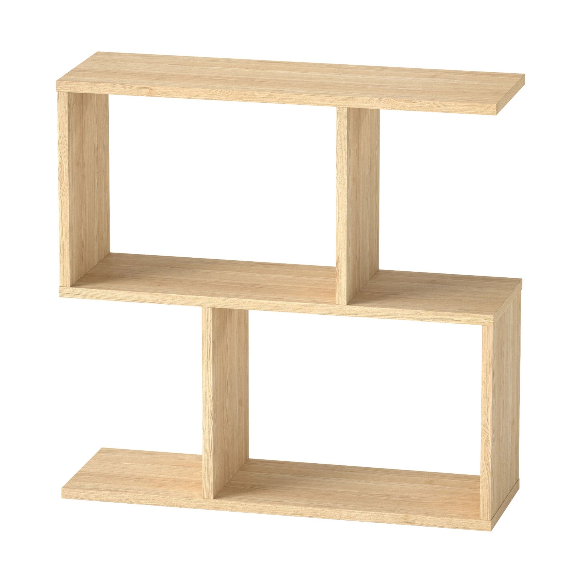 1 Levede Slim Side Table Two-Tier - Natural, 1 of 8