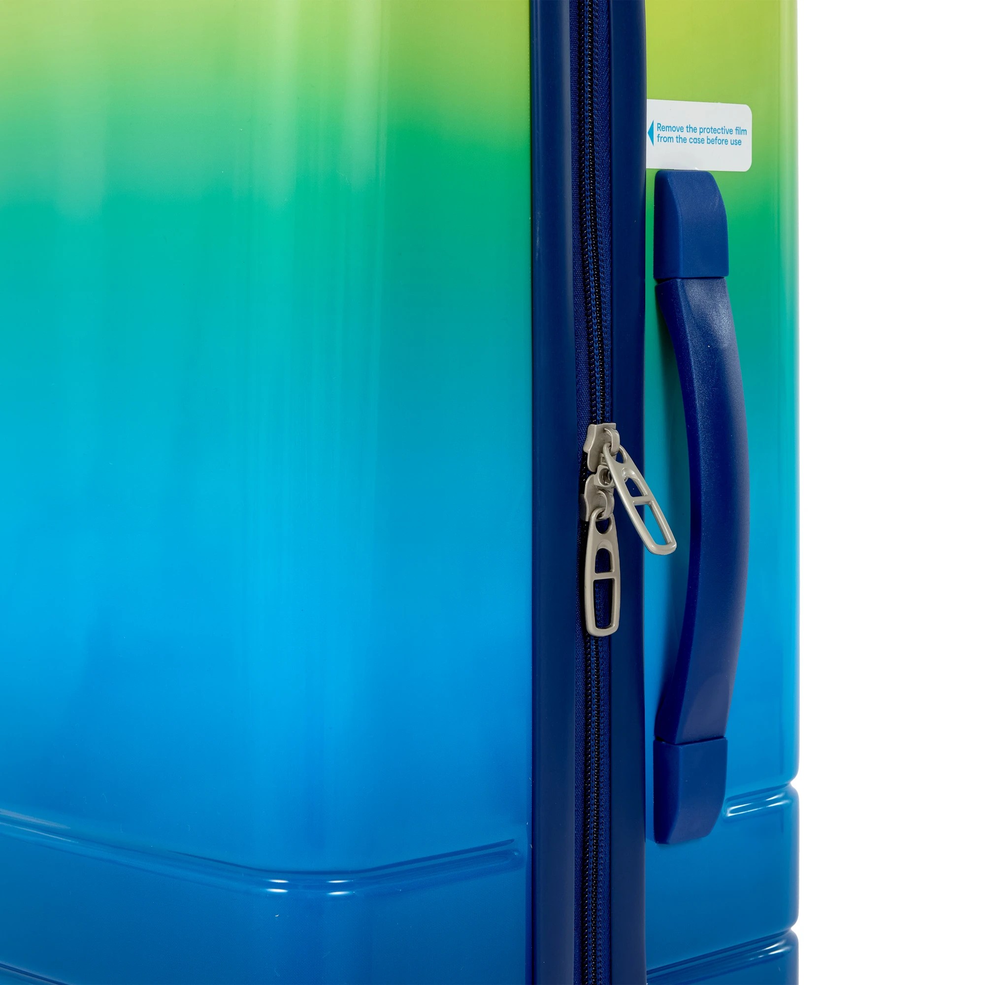 6 55cm Ombre Hard Case 4 Wheels - Green and Blue, 6 of 8