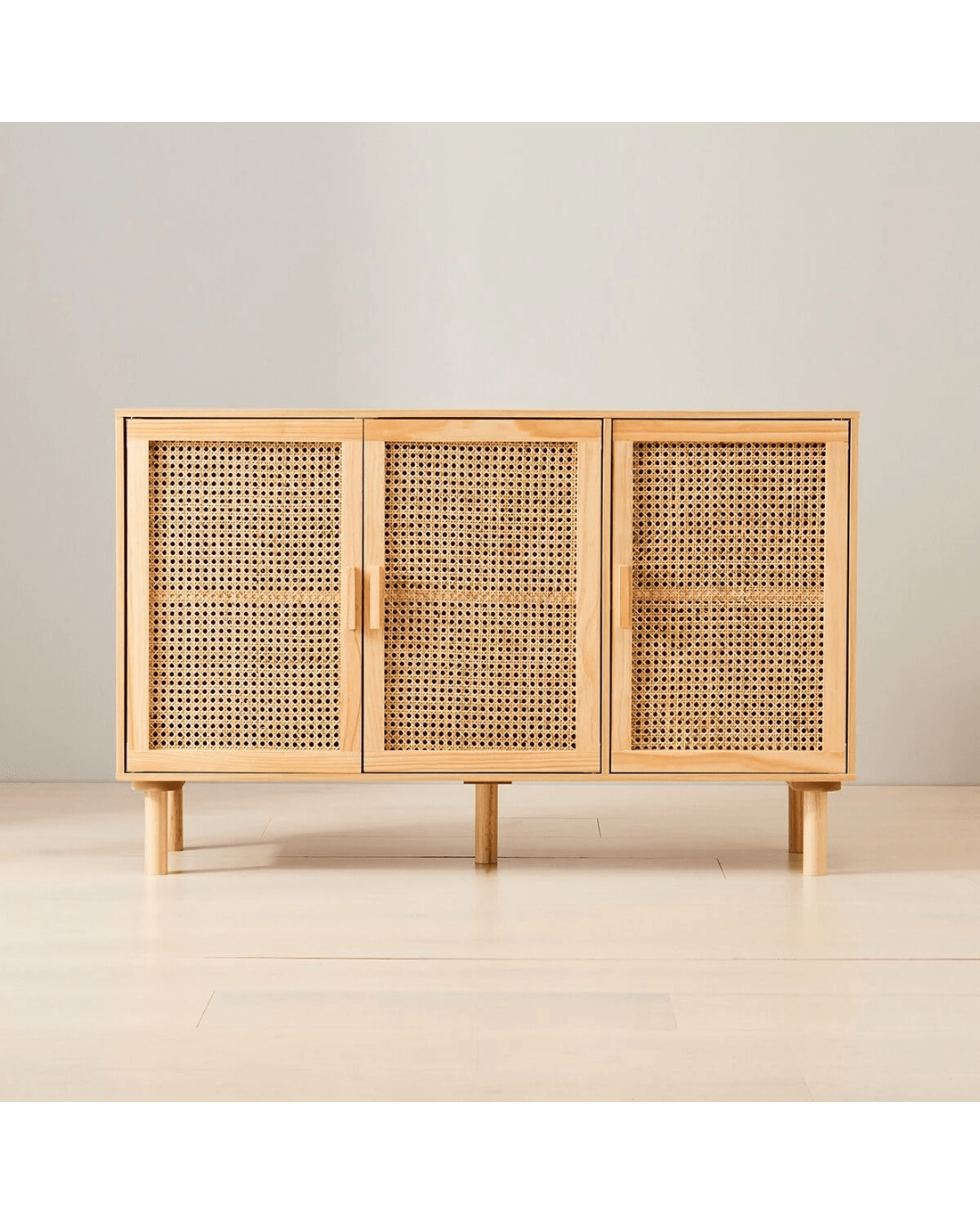 1 Rattan Sideboard with Adjustable Shelves, 1 of 9