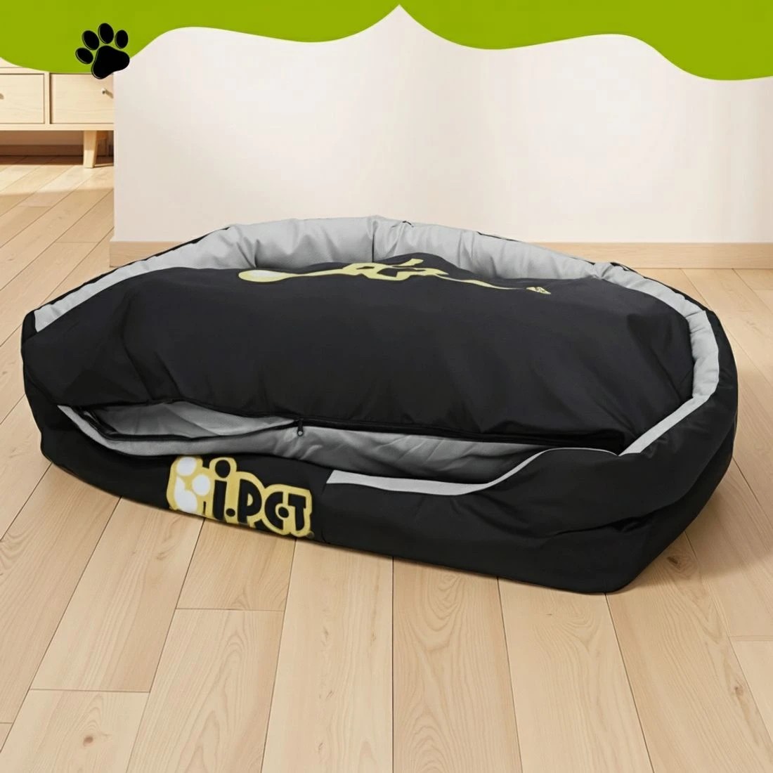 6 i.Pet Dog Bed XXL Large Jumbo Pet Calming Soft Sofa Cushion Mat Washable - Black, 6 of 7