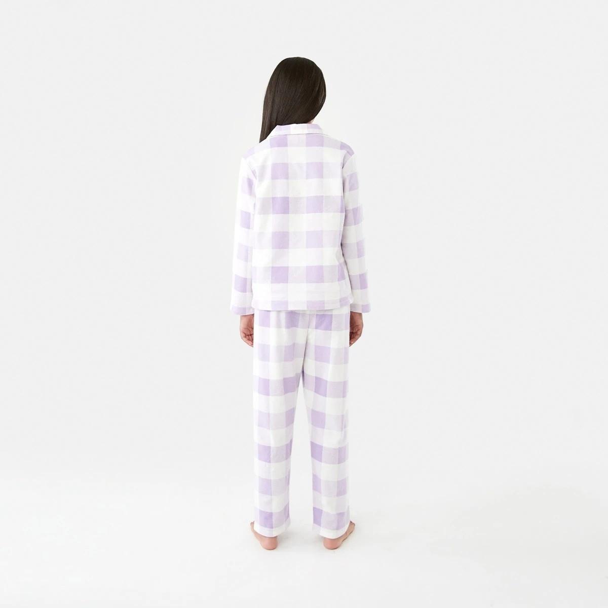 2 Flannelette Pyjama Set Pur Checks, 2 of 9
