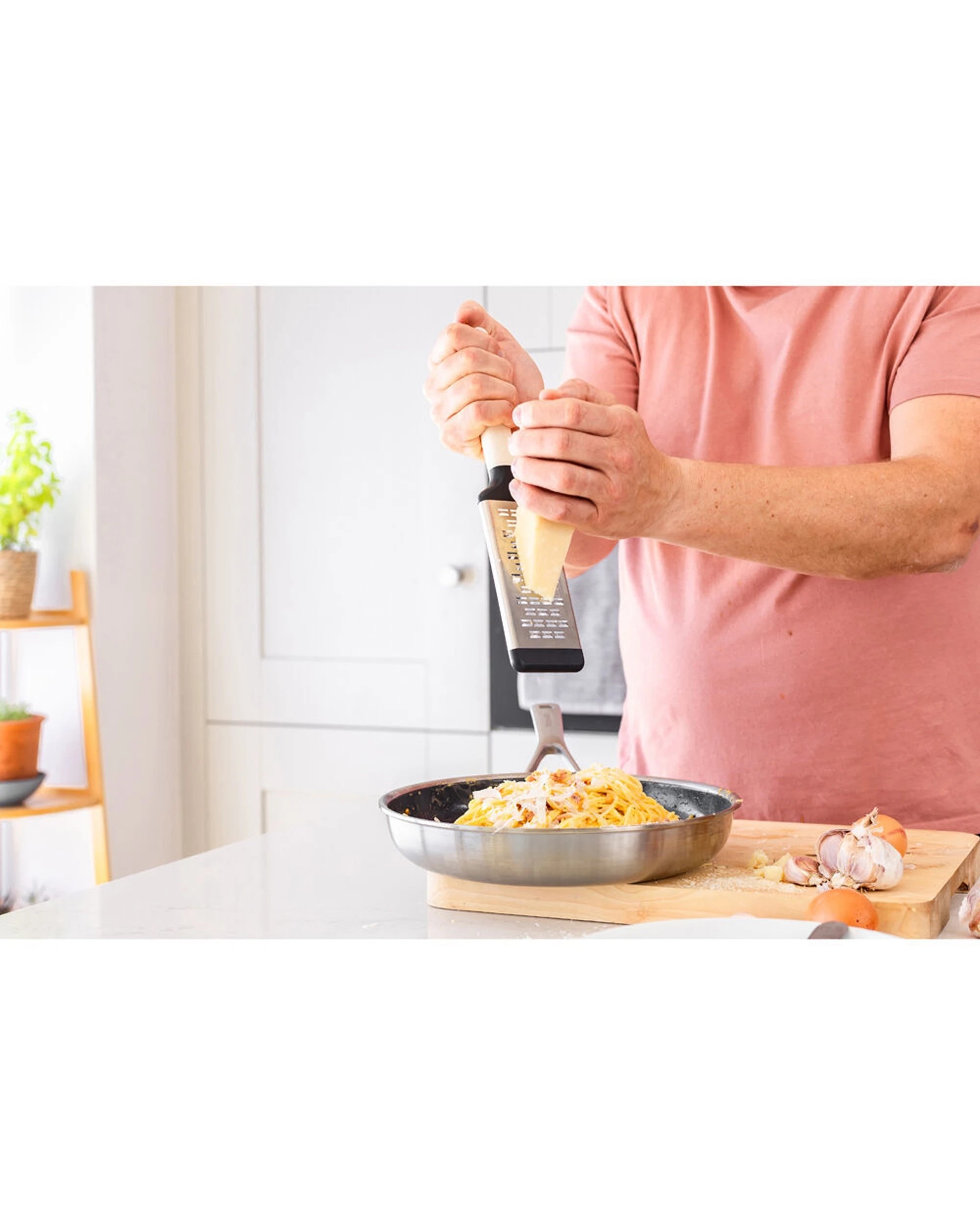 5 KitchenAid Classic Medium Etched Handheld Grater 2PK Ergonomic Non-Slip - White, 5 of 5