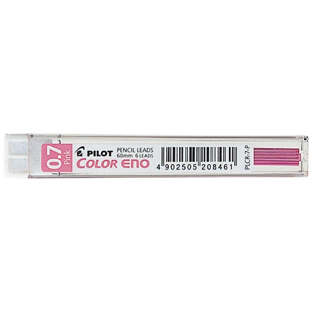 1 PILOT Colour Eno Mechanical Pencil Lead Refills 0.7 Pink, 1 of 2
