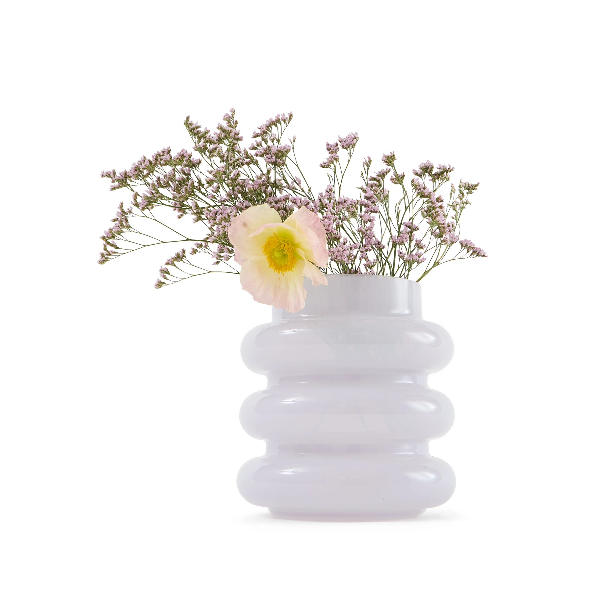 1 Lilac Bubble Glass Vase, 1 of 5