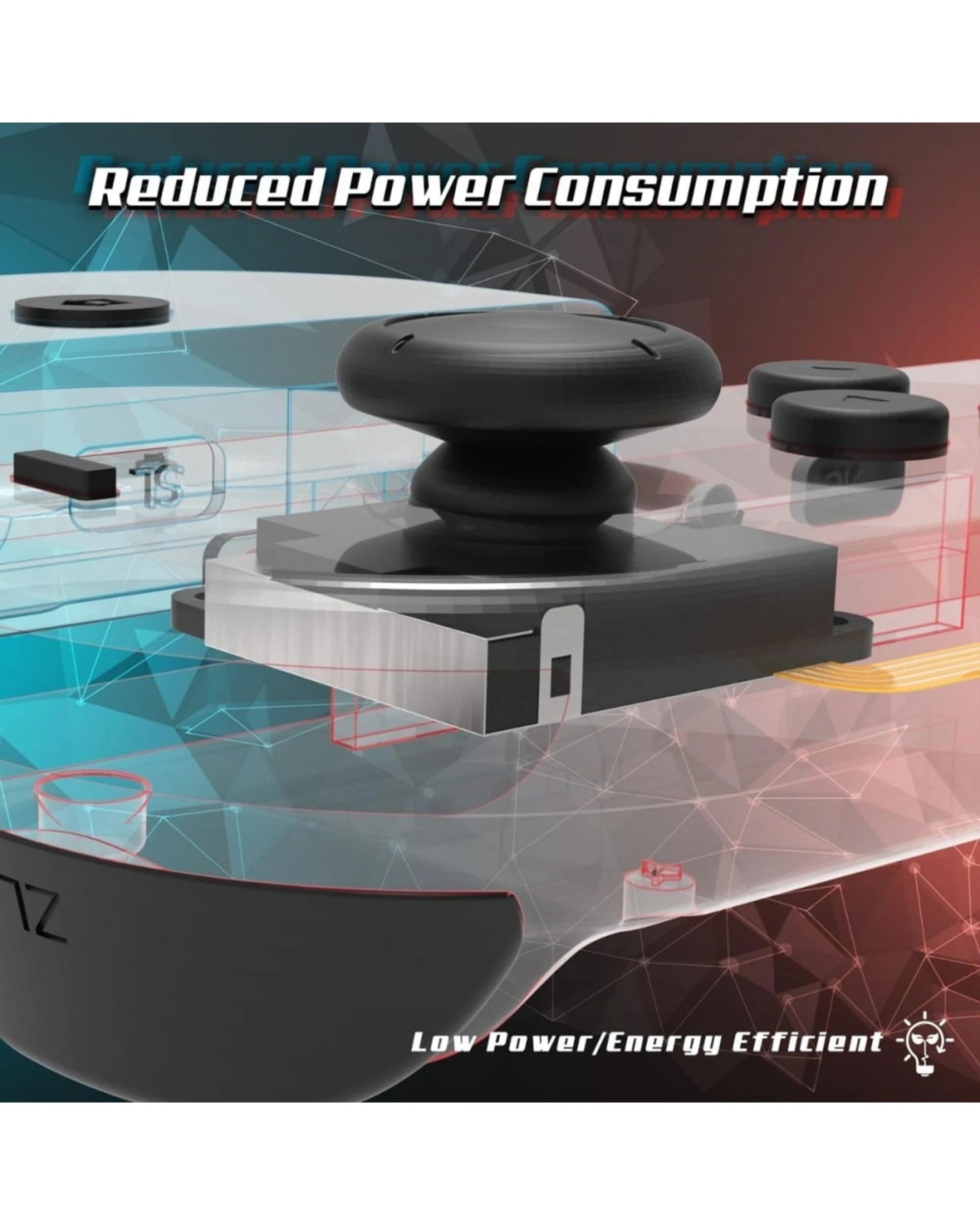 4 Hyperkin Switch TMR Electromagnetic Sticks Replacement Kit 2 Pack, 4 of 7