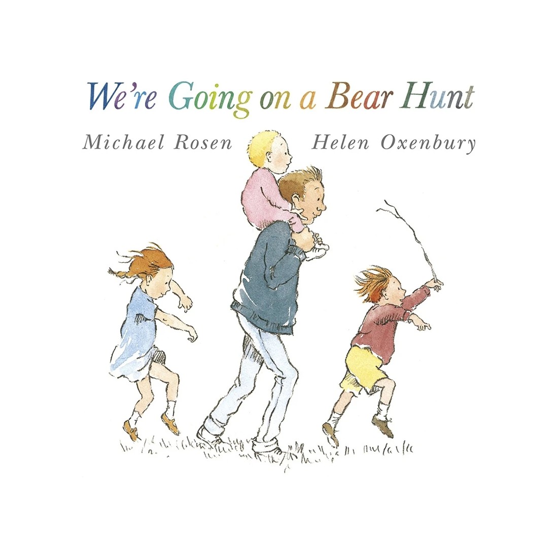 1 We're Going On a Bear Hunt by Michael Rosen And Helen Oxenbury - Book, 1 of 3