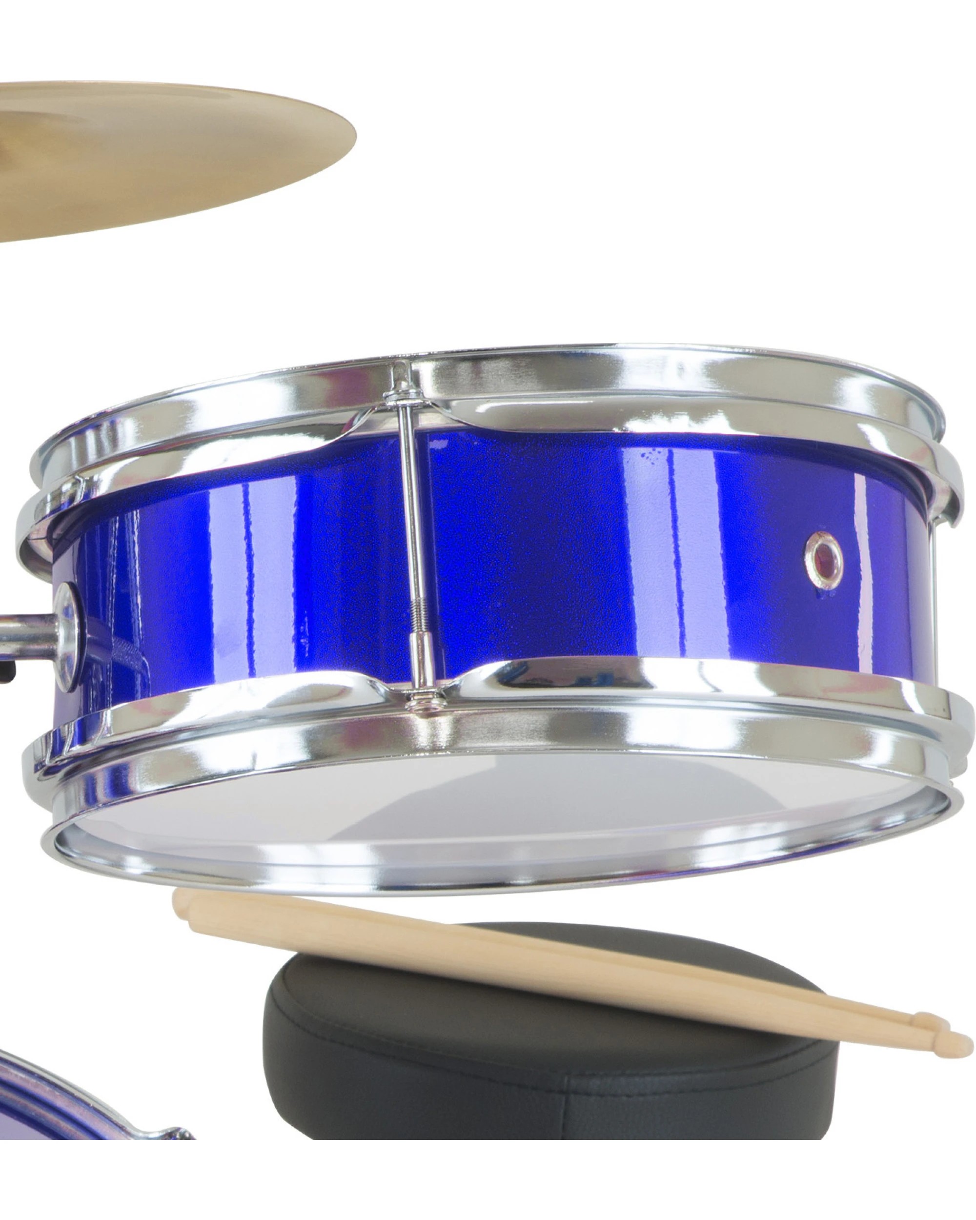 4 Karrera Kids 4pc Drum Set Kit in Blue - Blue, 4 of 7
