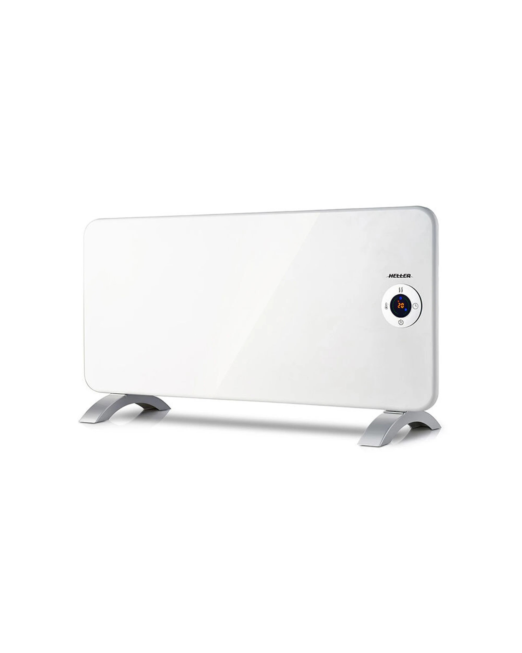 1 Heller 2000w 84cm Aluminum Panel Portable Heater W/ Wifi Free Stand/wall Mounted - Silver, 1 of 6