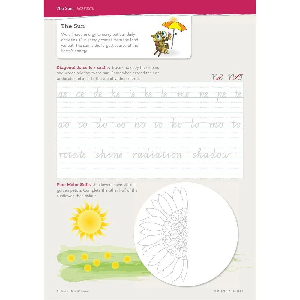 3 Writing Time VIC Modern Cursive Book 5, 3 of 7