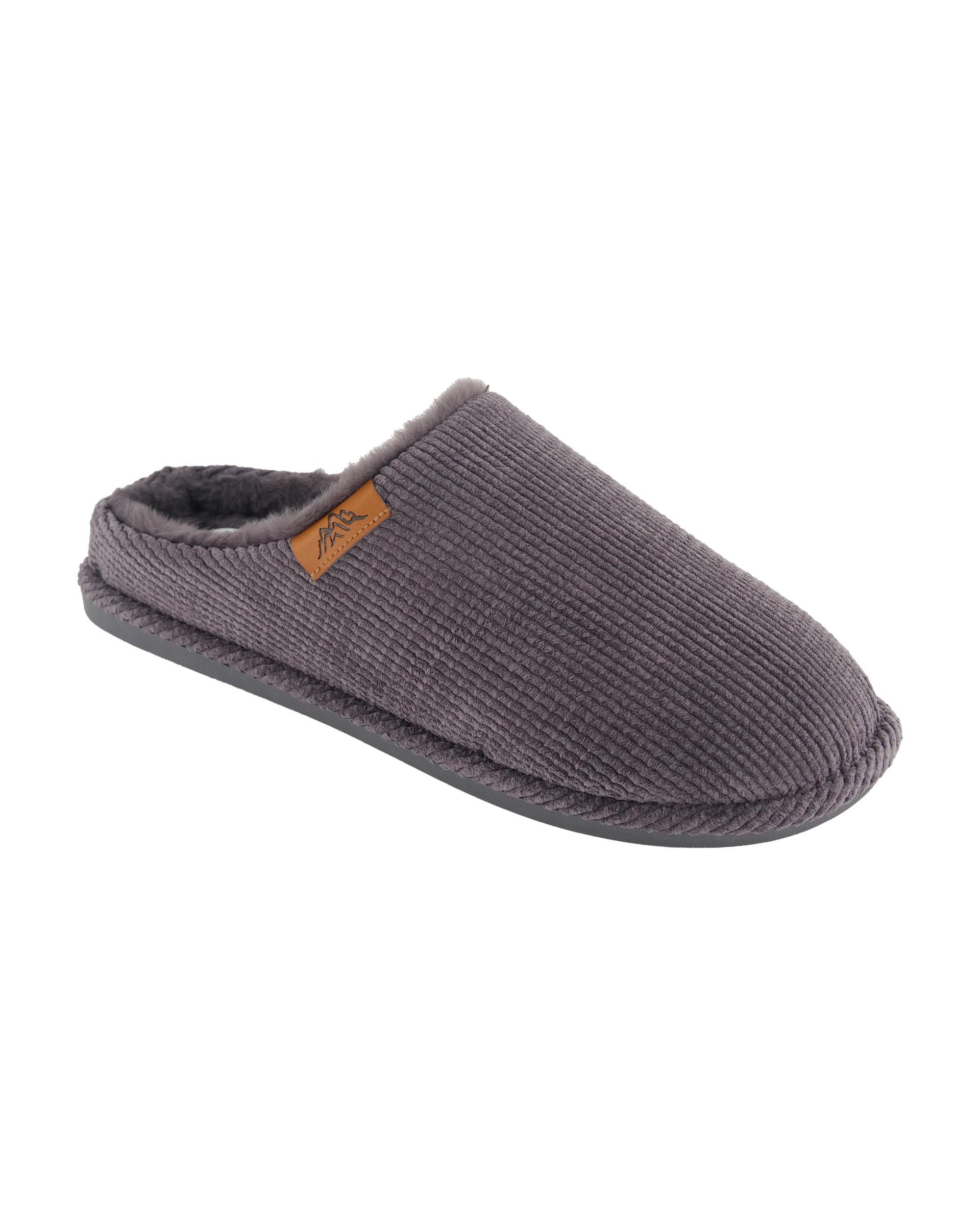 1 Velour Corduroy Scuffs Grey, 1 of 3