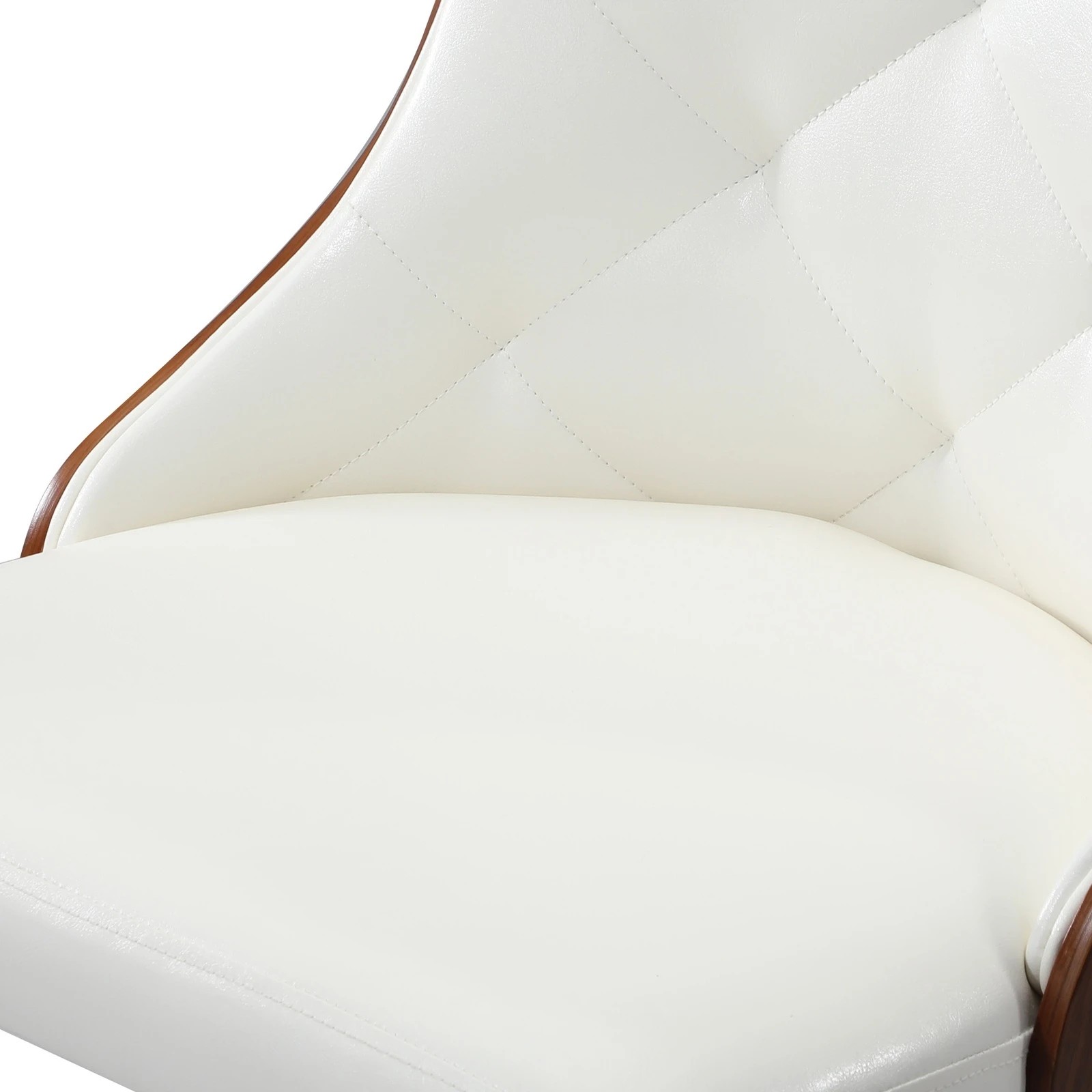 10 Oikiture 2pcs Dining Chairs Kitchen Accent Lounge Pu Leather
 - White, 10 of 10