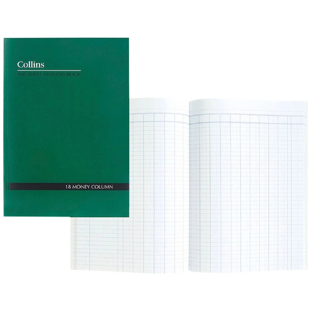 1 Collins A60 A4 Analysis Book 18 Money Column, 1 of 2
