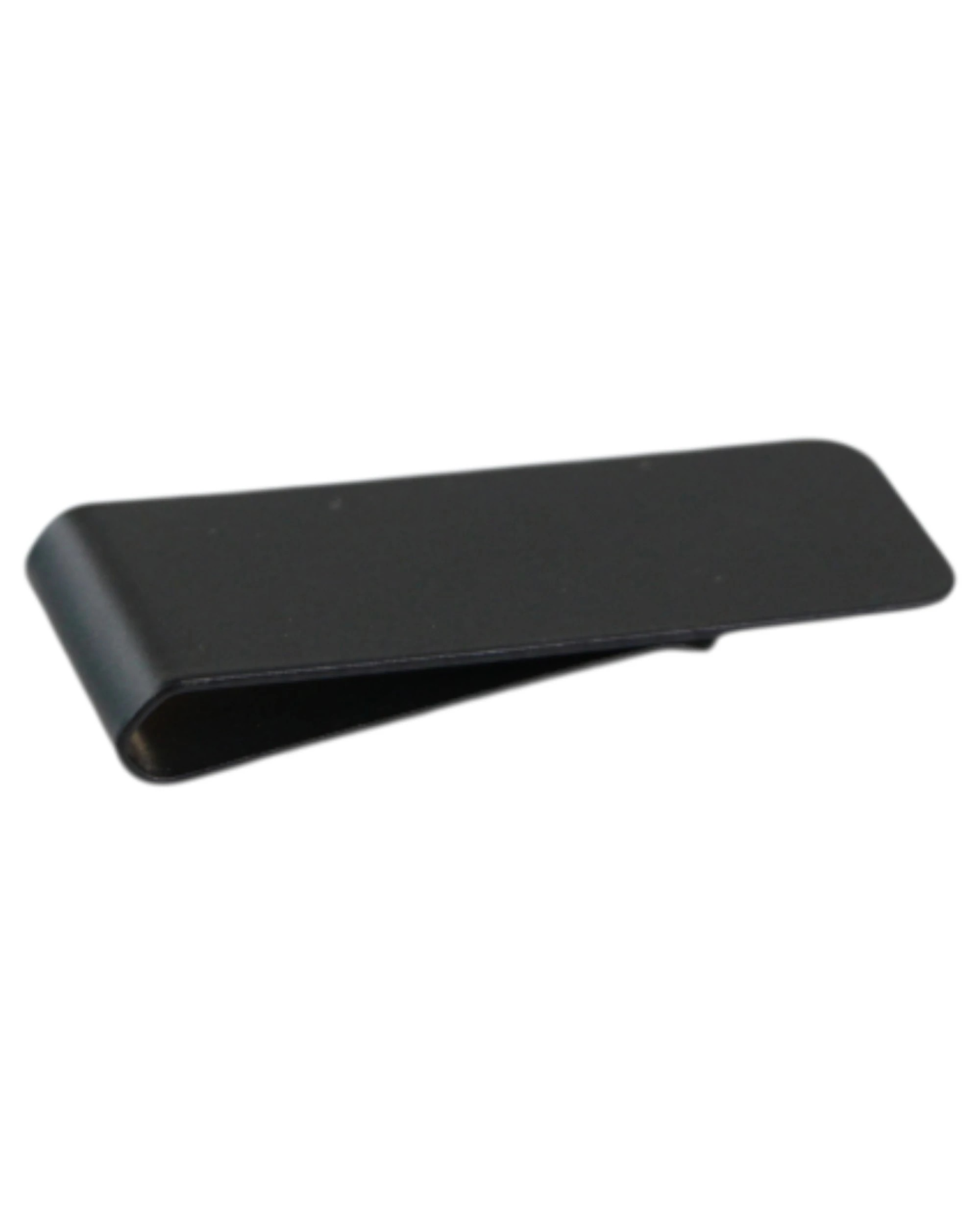 3 Zasel Mens 2cms Wide Solid Money Clip - Black - Black, 3 of 3