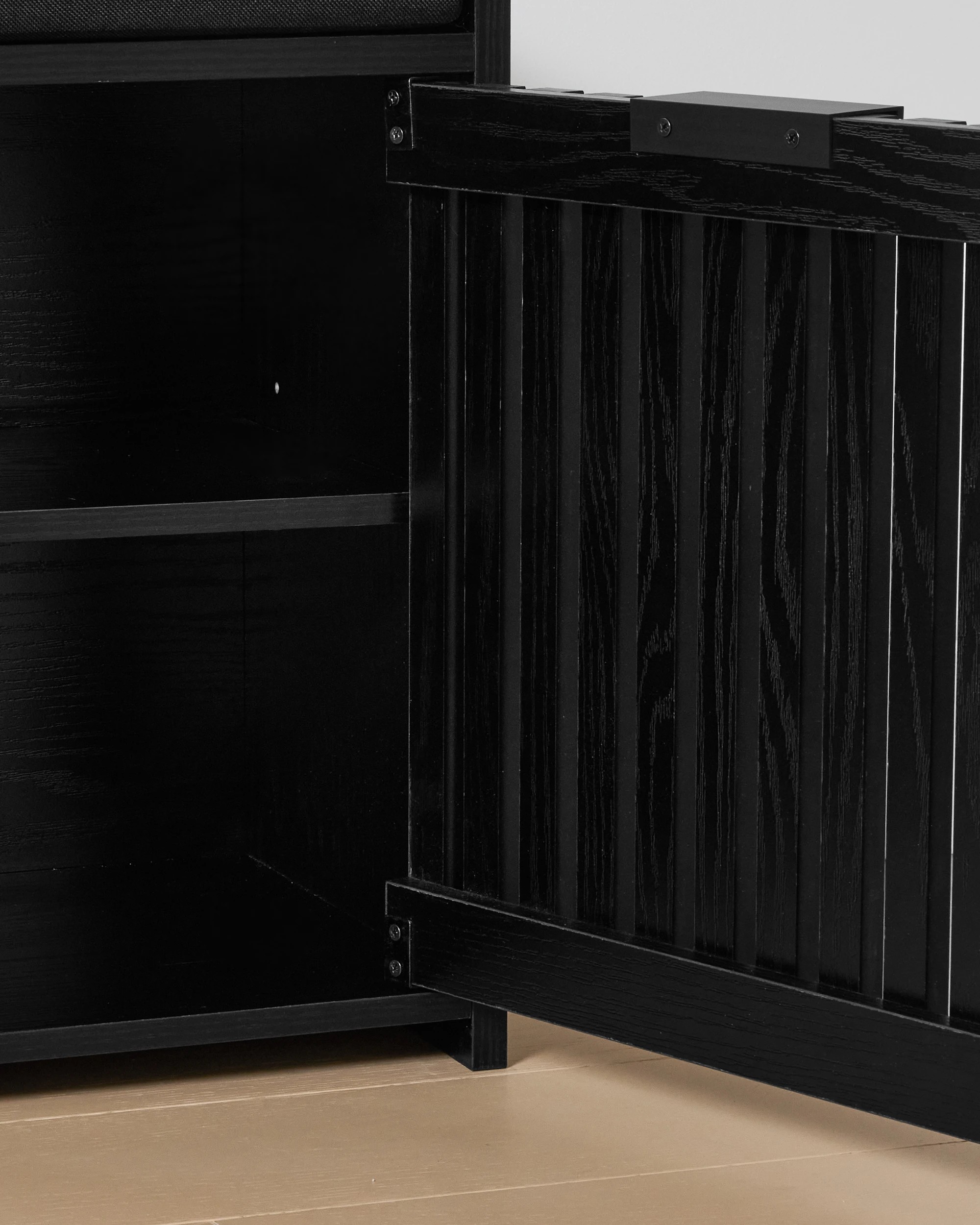 8 Nate Shoe Bench - Black, 8 of 8