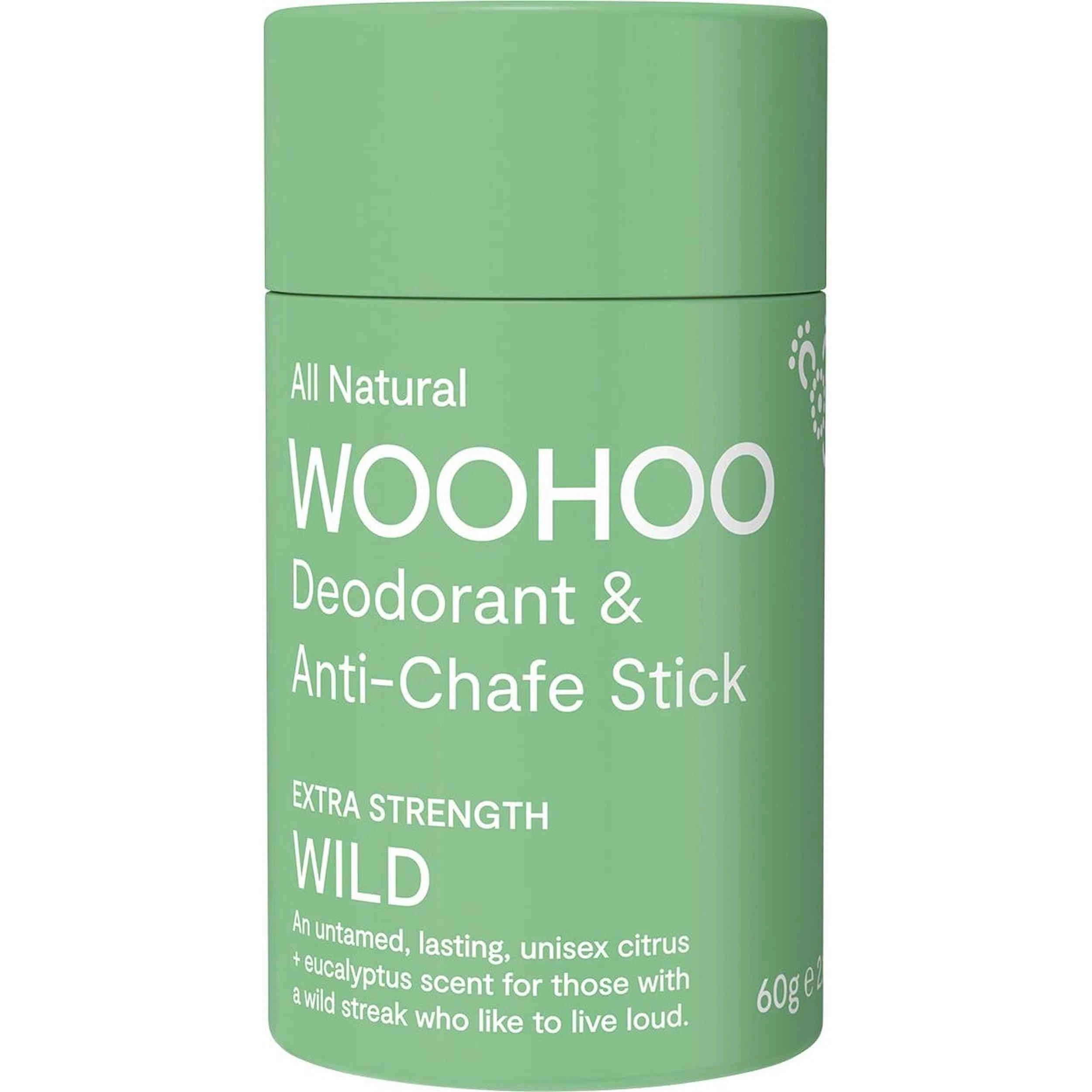 1 Woohoo Body Wild Extra Strength Deodorant Stick 60g, 1 of 2