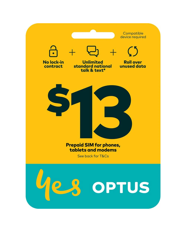 Optus $13 Voice 5G SIM Starter