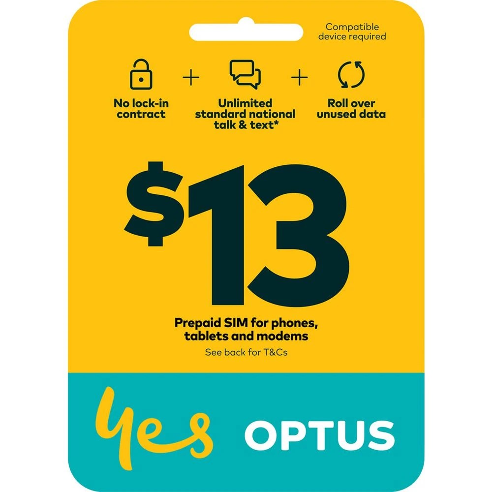 1 Optus $13 Voice 5G SIM Starter Kit, 1 of 1