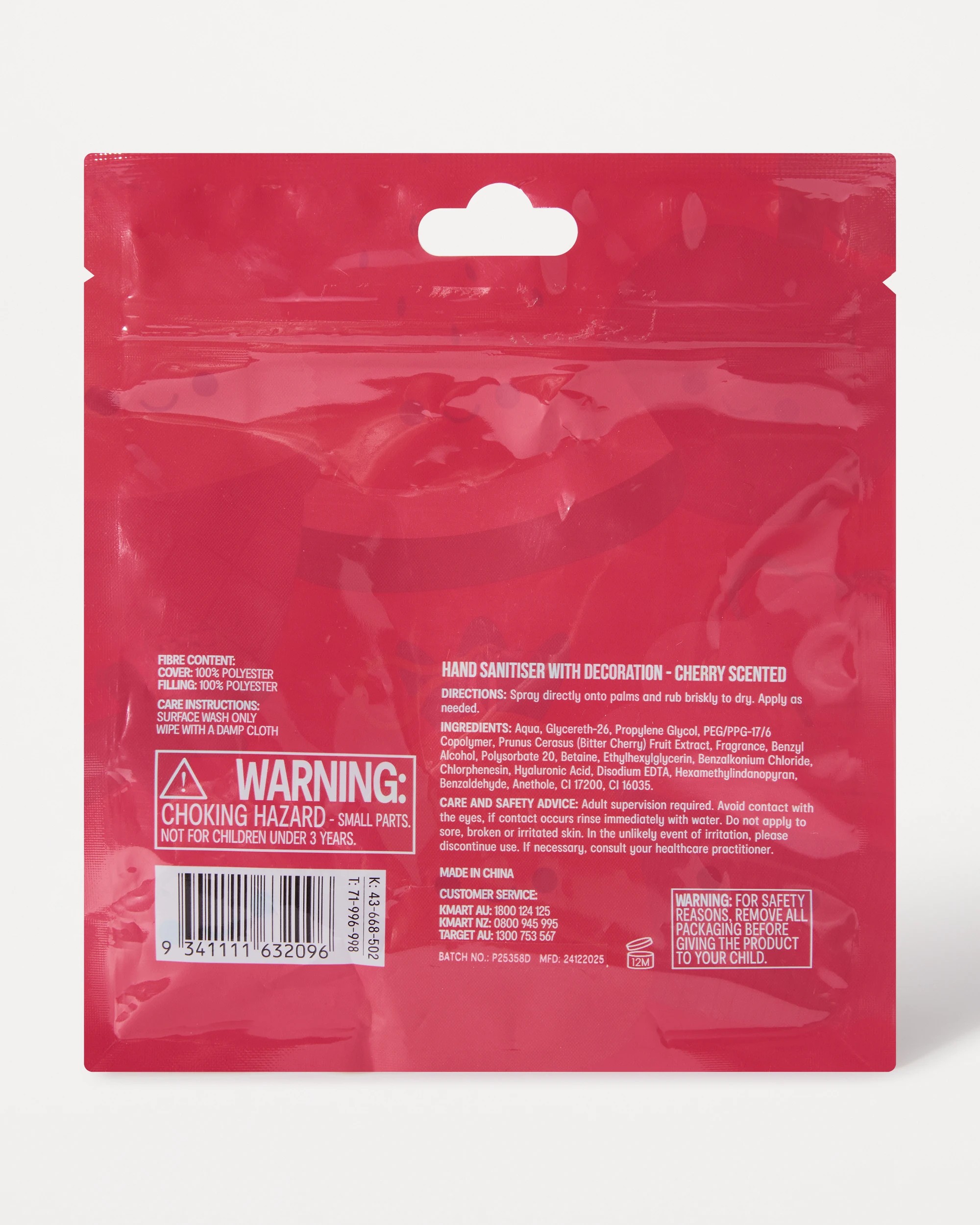 6 OXX Bodycare Hand Sanitiser with Decoration 30ml - Cherry Scented, 6 of 6