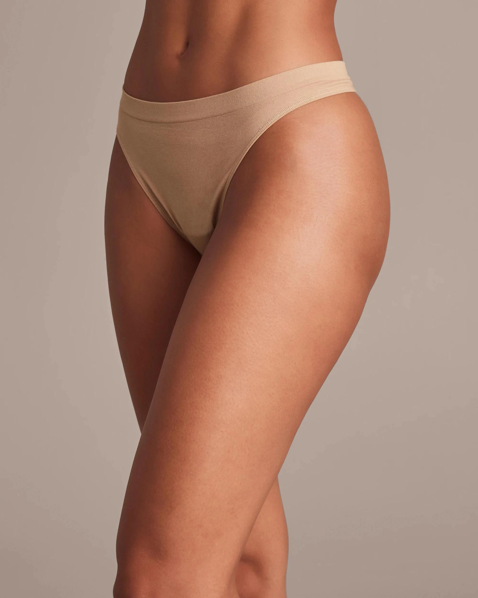 4 Target 2 Pack Cotton Seamfree G-String Briefs LATTE BROWN, 4 of 6