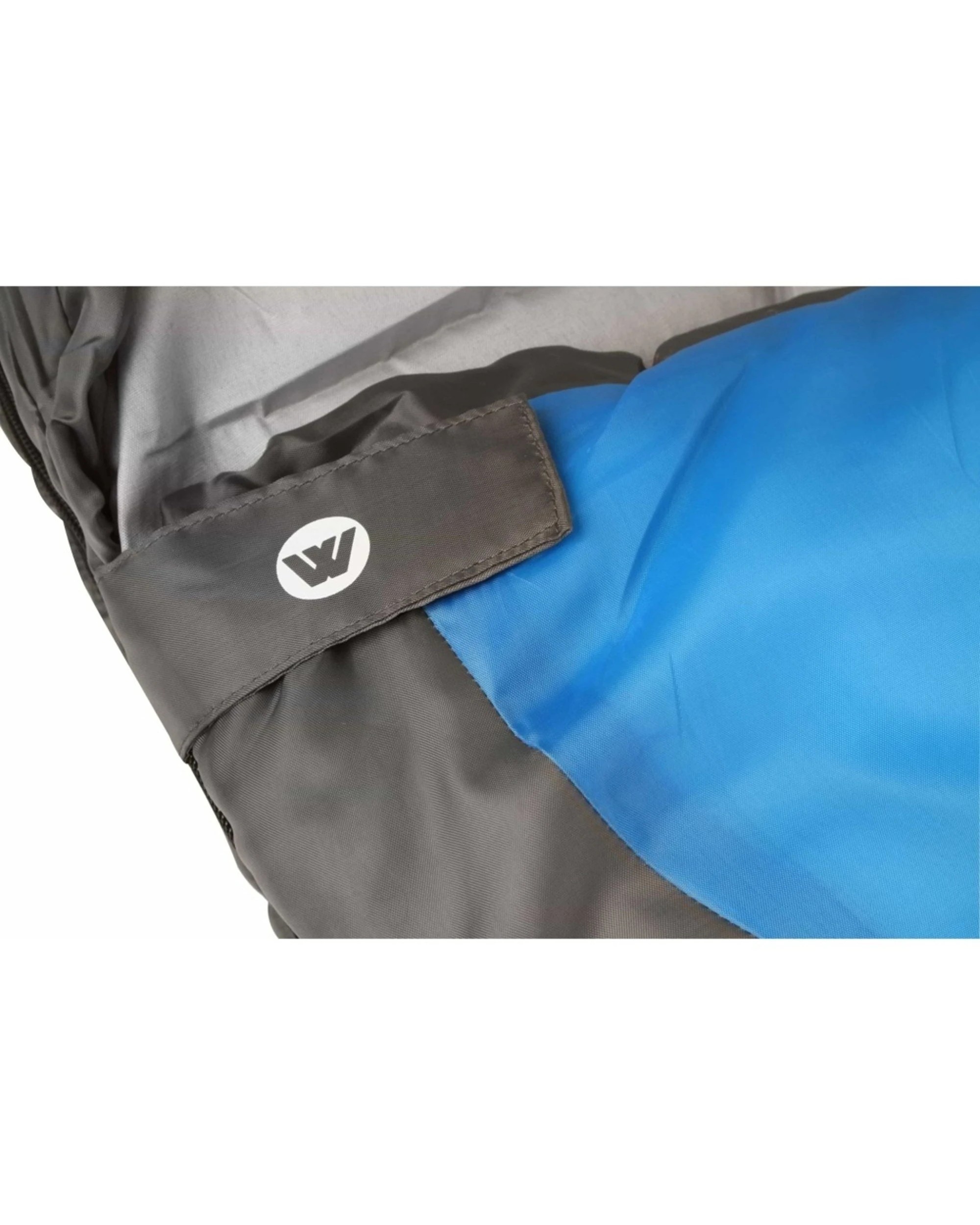 4 Wildtrak Forrest Junior Hooded Sleeping Bag Breathable Lining - Blue, 4 of 5