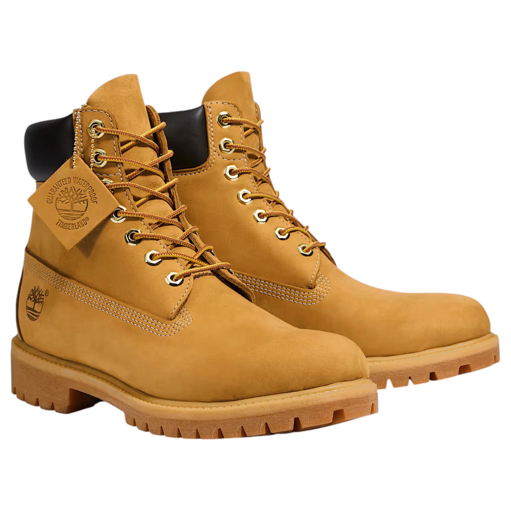 3 Timberland Mens 6-Inch Premium Waterproof Nubuck Wide Boot WHEAT, 3 of 7