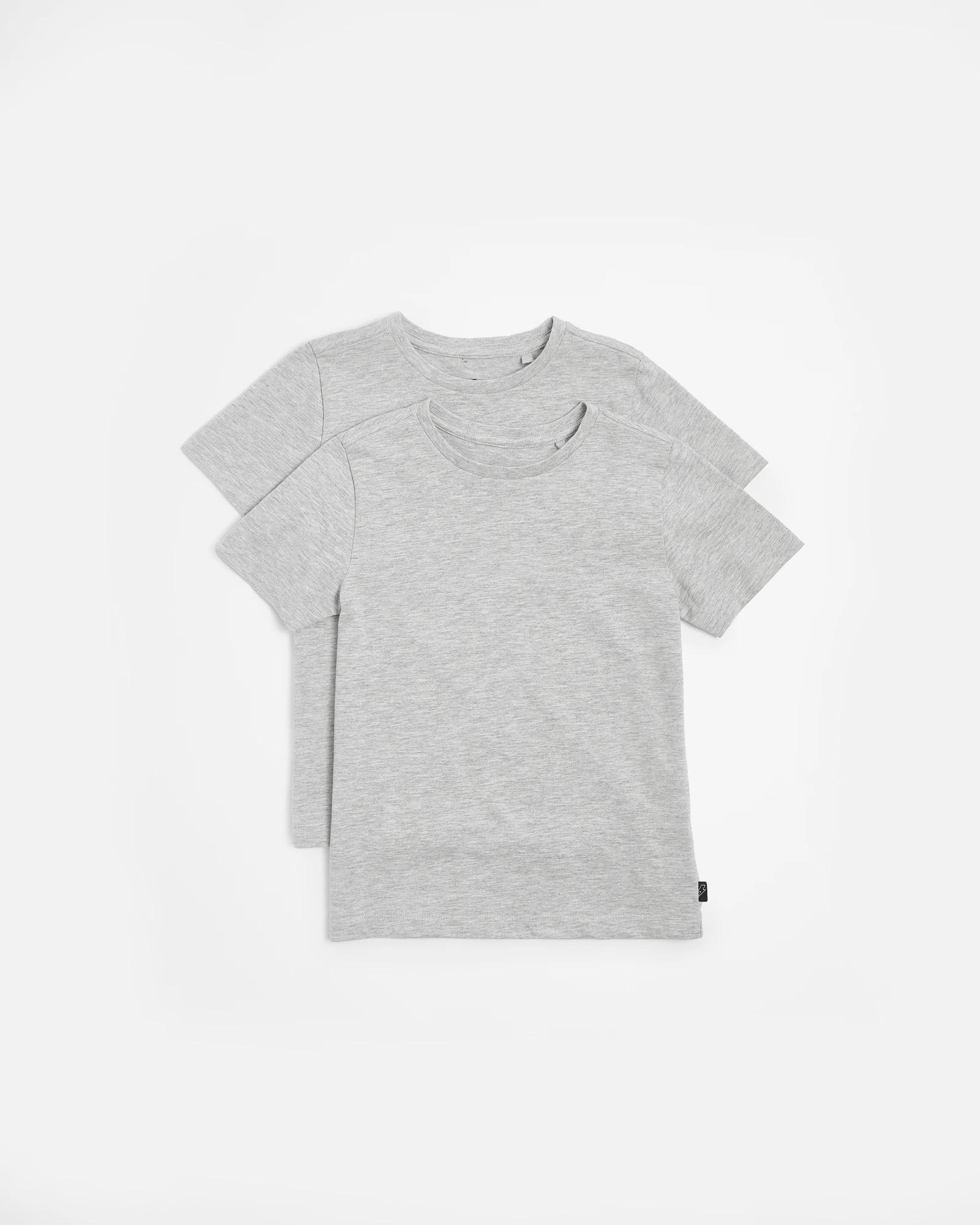 1 Target Australian Cotton Boys 2 Pack T-shirts GREY, 1 of 3