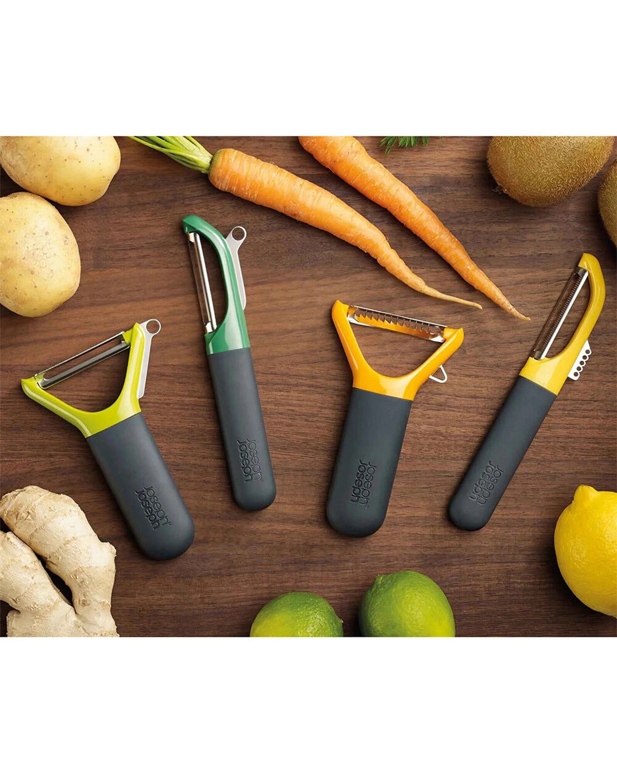 6 Joseph Joseph 2PK 17cm Peel Straight Peeler Straight Blade Potato Eye - Multi, 6 of 6