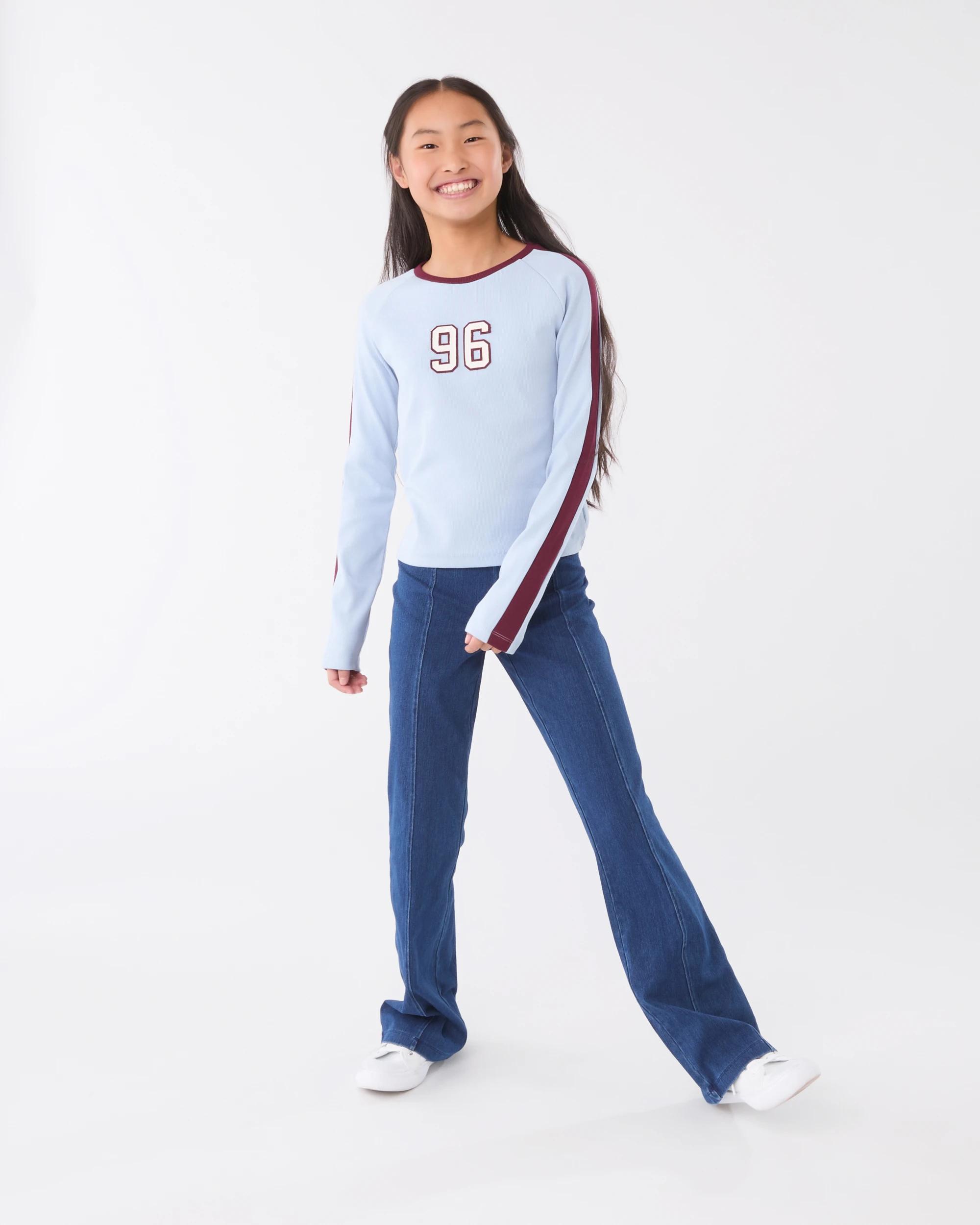 7 Long Sleeve Rib Top Blu Number, 7 of 8