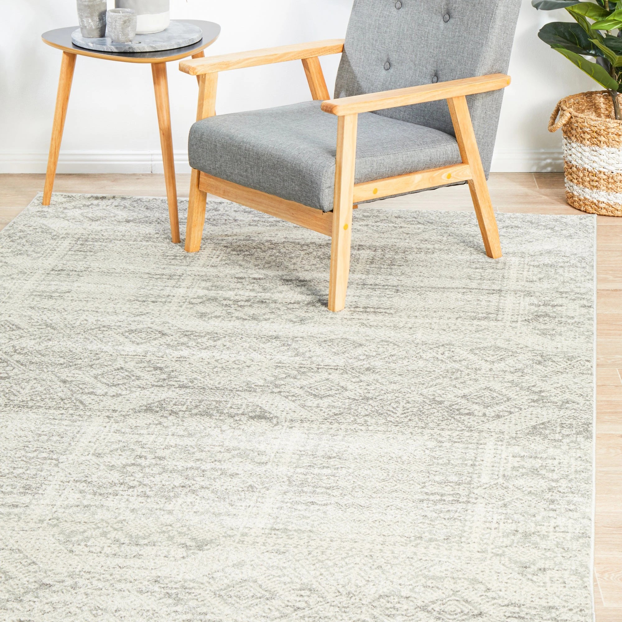 4 Common Ground Rugs Phantom 351 330x240cm - Extra Large Floor Rug - Silver, 4 of 9