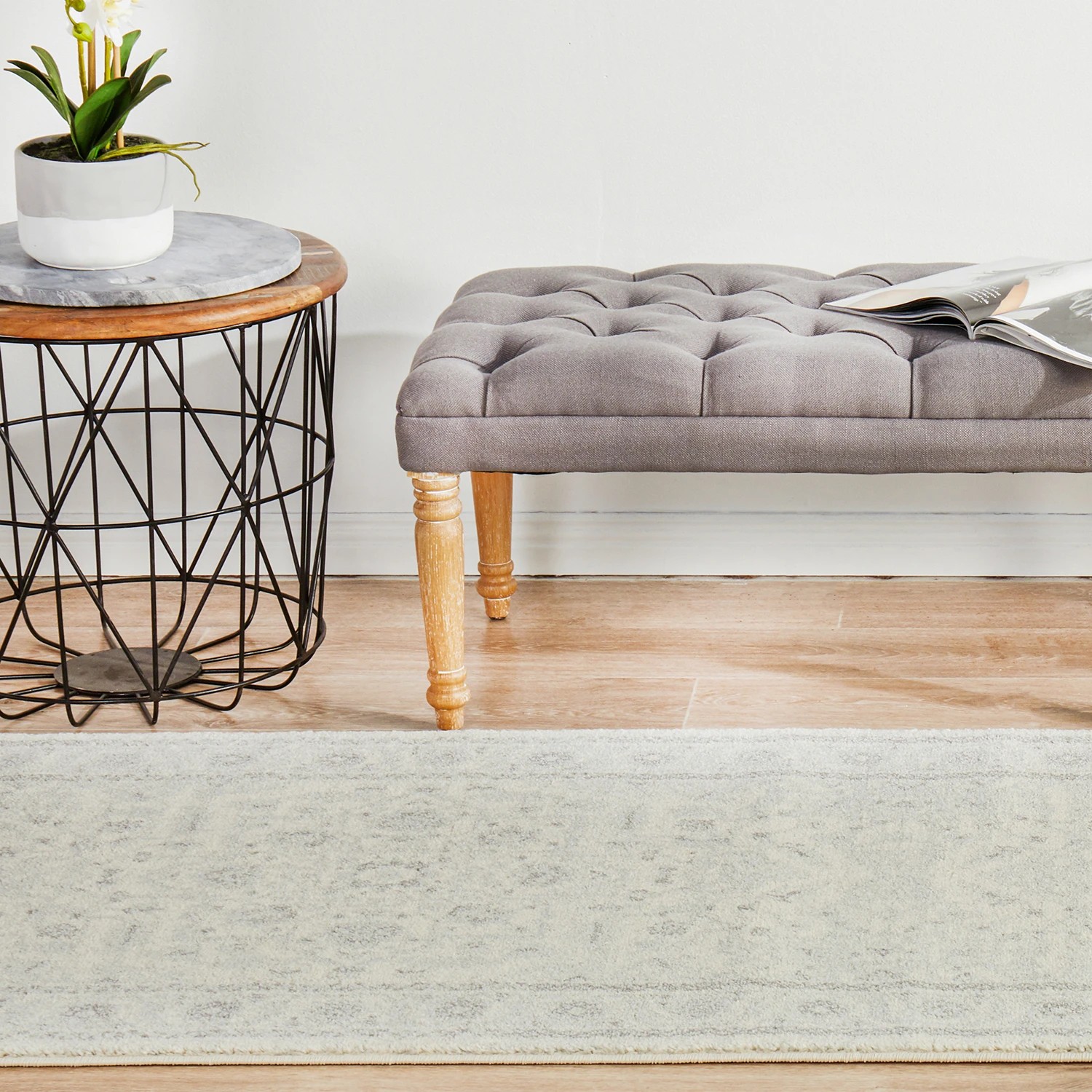 4 Common Ground Rugs Encore 261 500x80cm - Extra Large Runner Power Loomed Pet Friendly Rug - Natural, 4 of 9