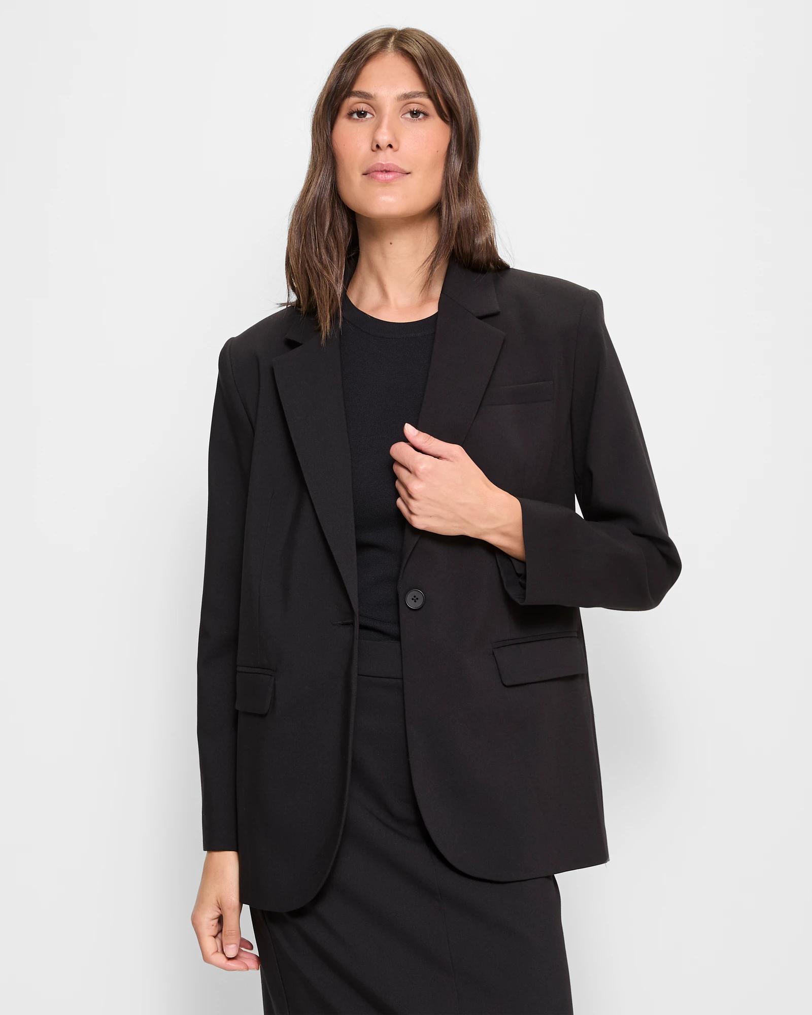 1 Classic Relaxed Blazer - Preview BLACK, 1 of 7