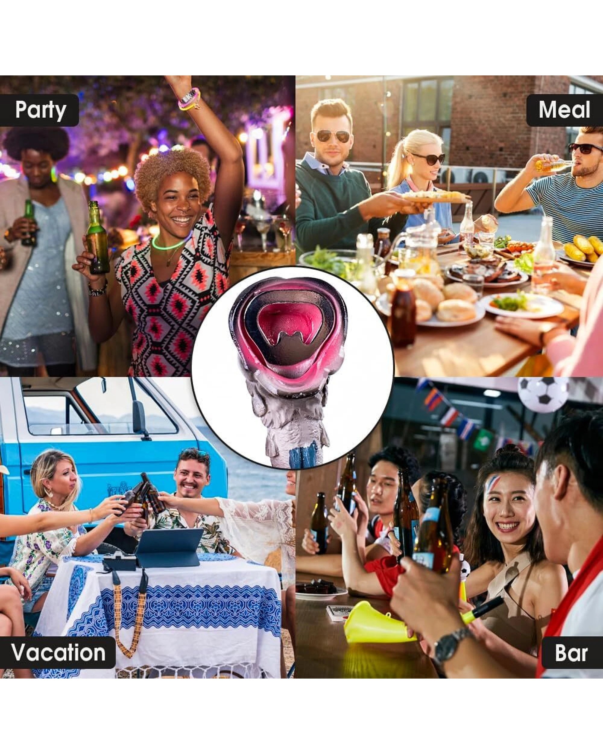 3 BR Home Kingfish Fish Jar Can and Beer Bottle Opener, 3 of 7