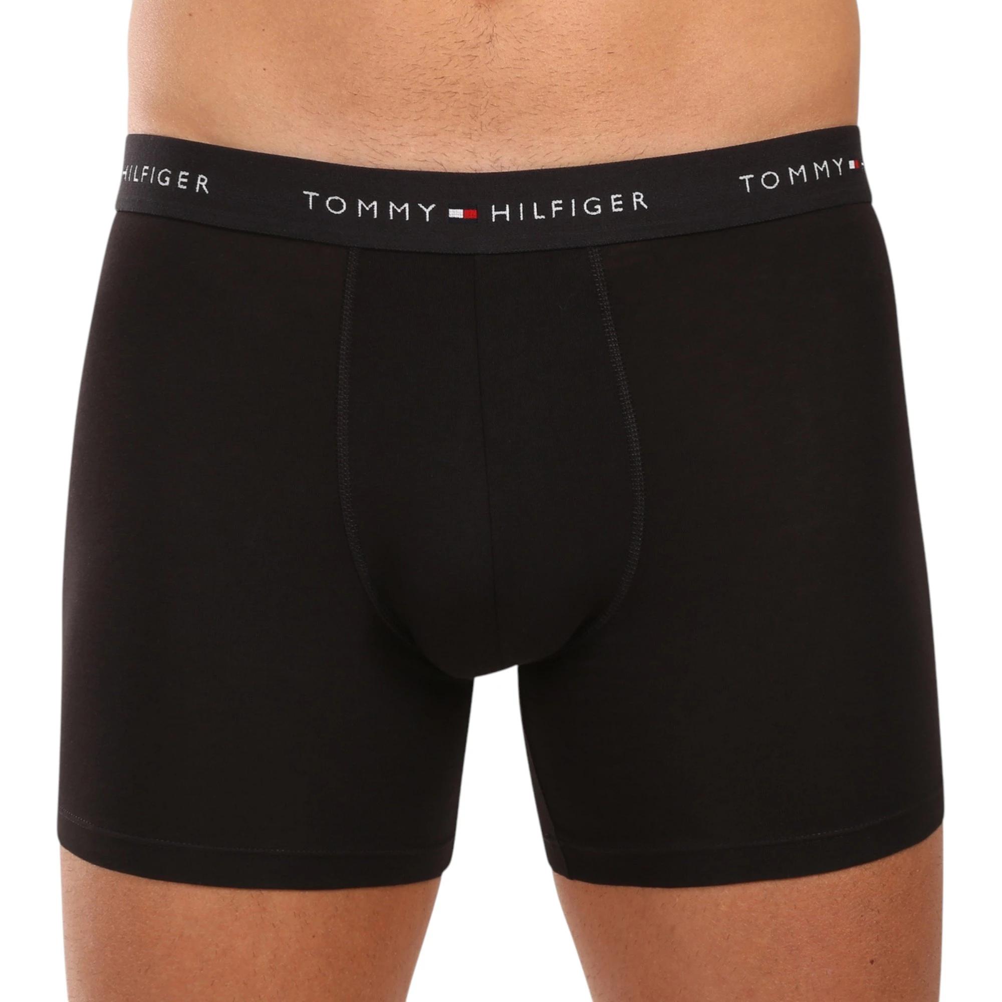 5 Tommy Hilfiger 3 Pack Mens Essential Cotton Trunks Boxer Briefs Underwear BLACK, 5 of 6