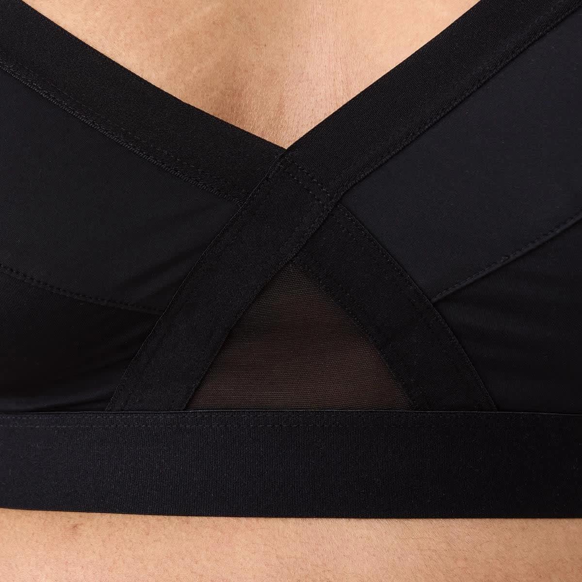 6 Full Figure Micro Mesh Bra BLACK, 6 of 6