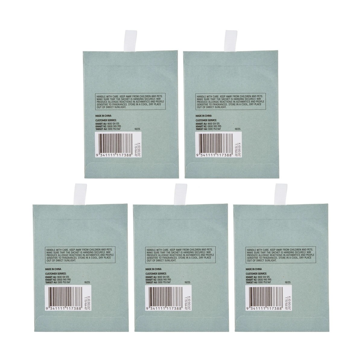 3 5 Piece Coconut Citrus Scented Sachets - Coconut and Lime, 3 of 4