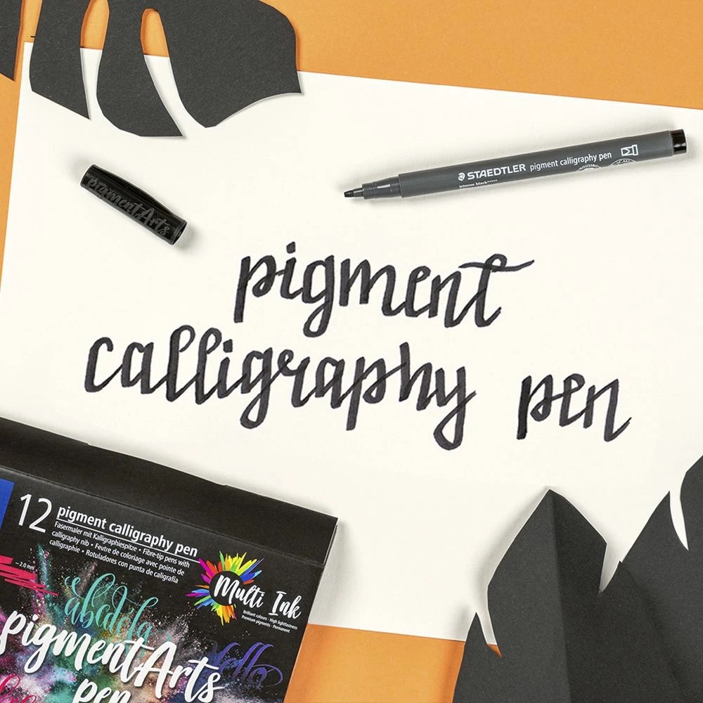 6 Staedtler Pigment Arts Calligraphy Pens 12 Pack, 6 of 8