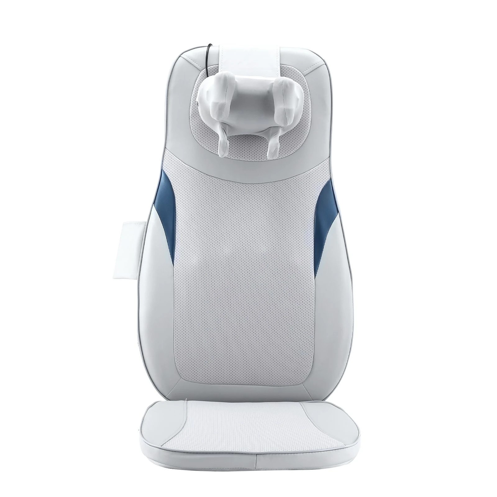 6 Ausway Massage Cushion Back Neck Shiatsu Massager Chair Pad Car Seat Heat Vibration Roller, 6 of 8