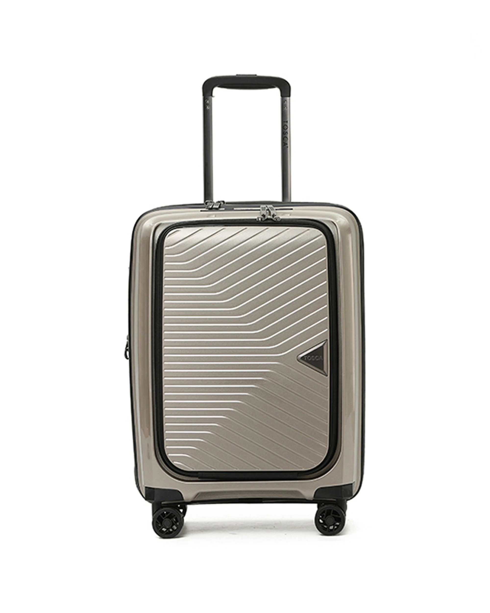 1 Tosca Space-X 20" Onboard Luggage With Laptop Storage - Gold, 1 of 7