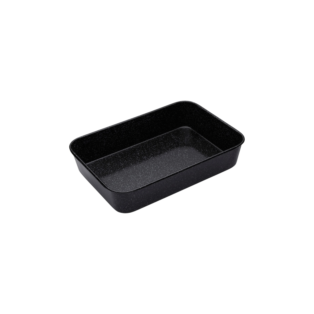 1 Mastercraft Pro Vitreous 40x28cm Enamel Rectangle Roasting Pan Baking Tray Black
 - Black, 1 of 4