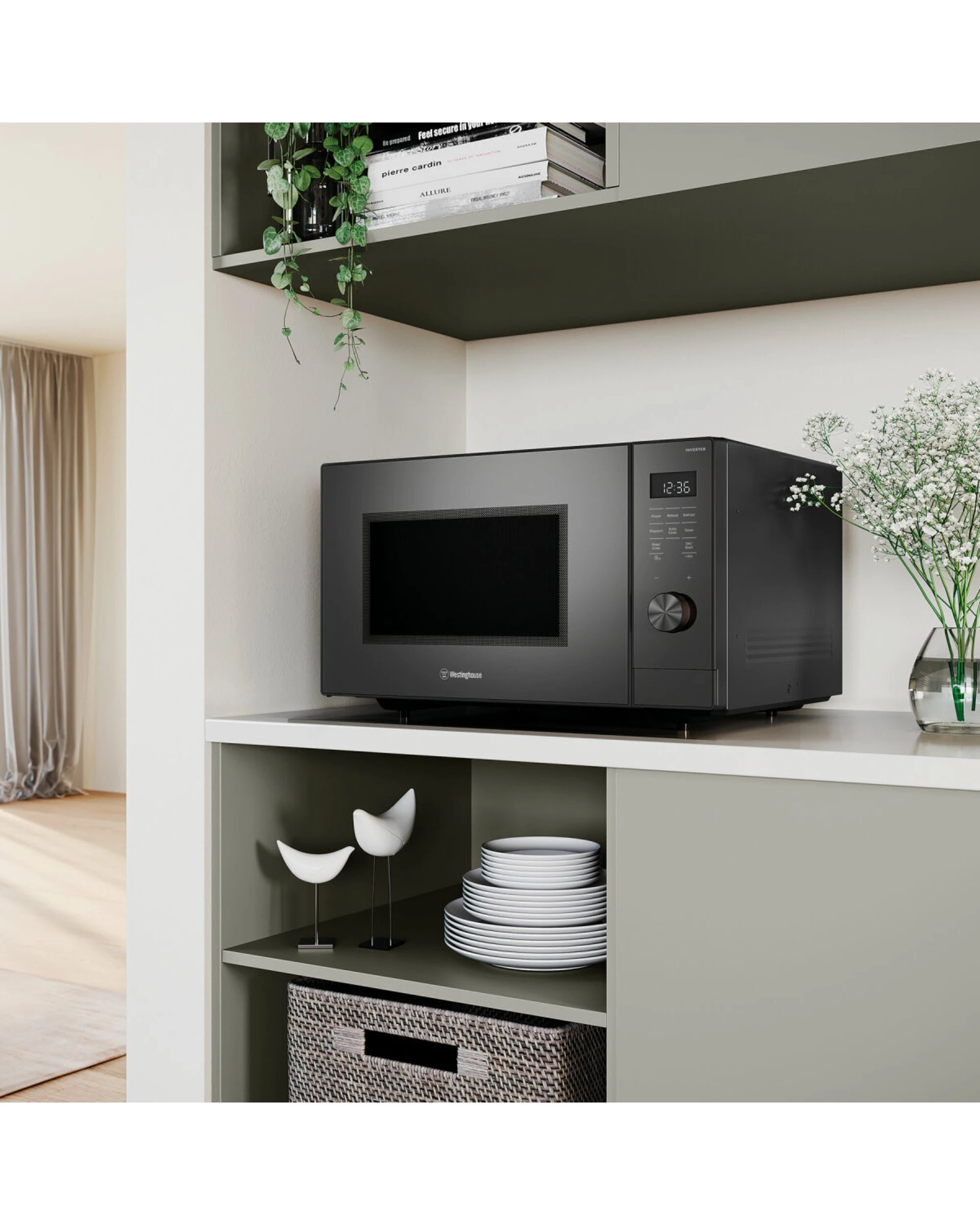 5 Westinghouse 29L Dark Grey Freestanding Microwave Oven, 5 of 5