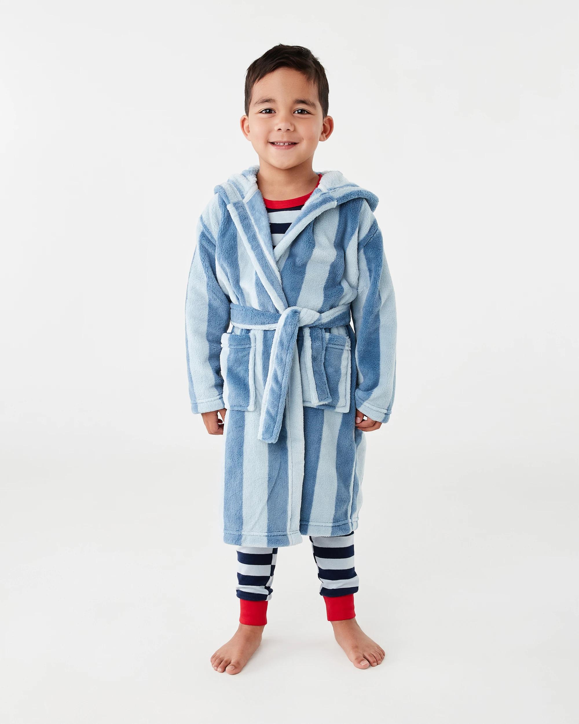 1 Stripe Gown Blu Strp, 1 of 5