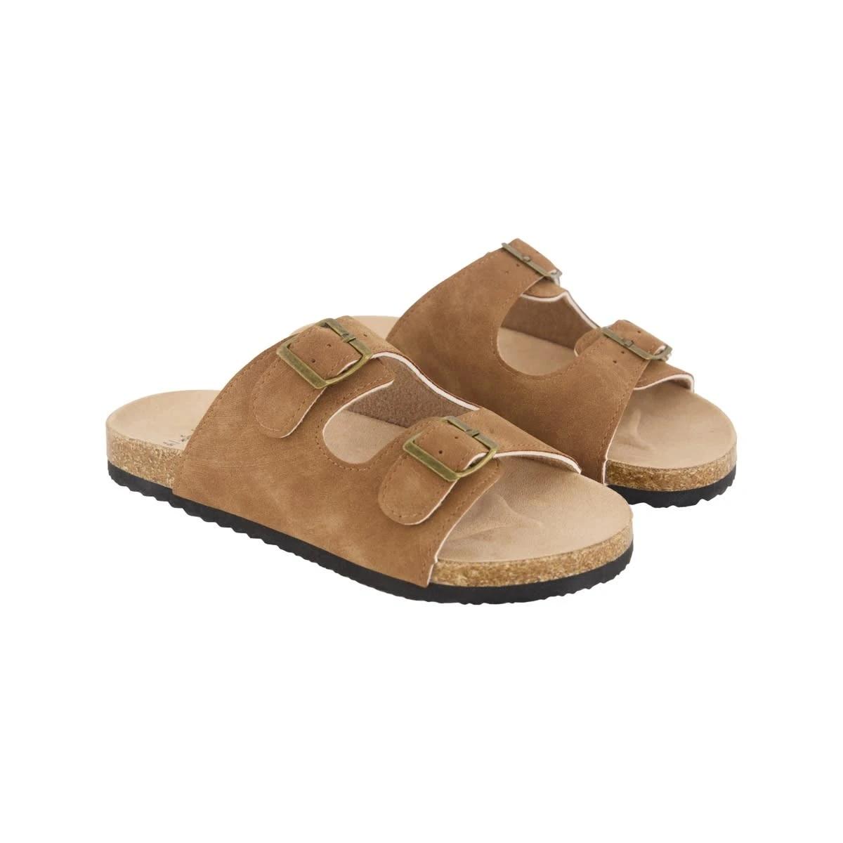 2 Senior Corduroy Sandals Tan, 2 of 4