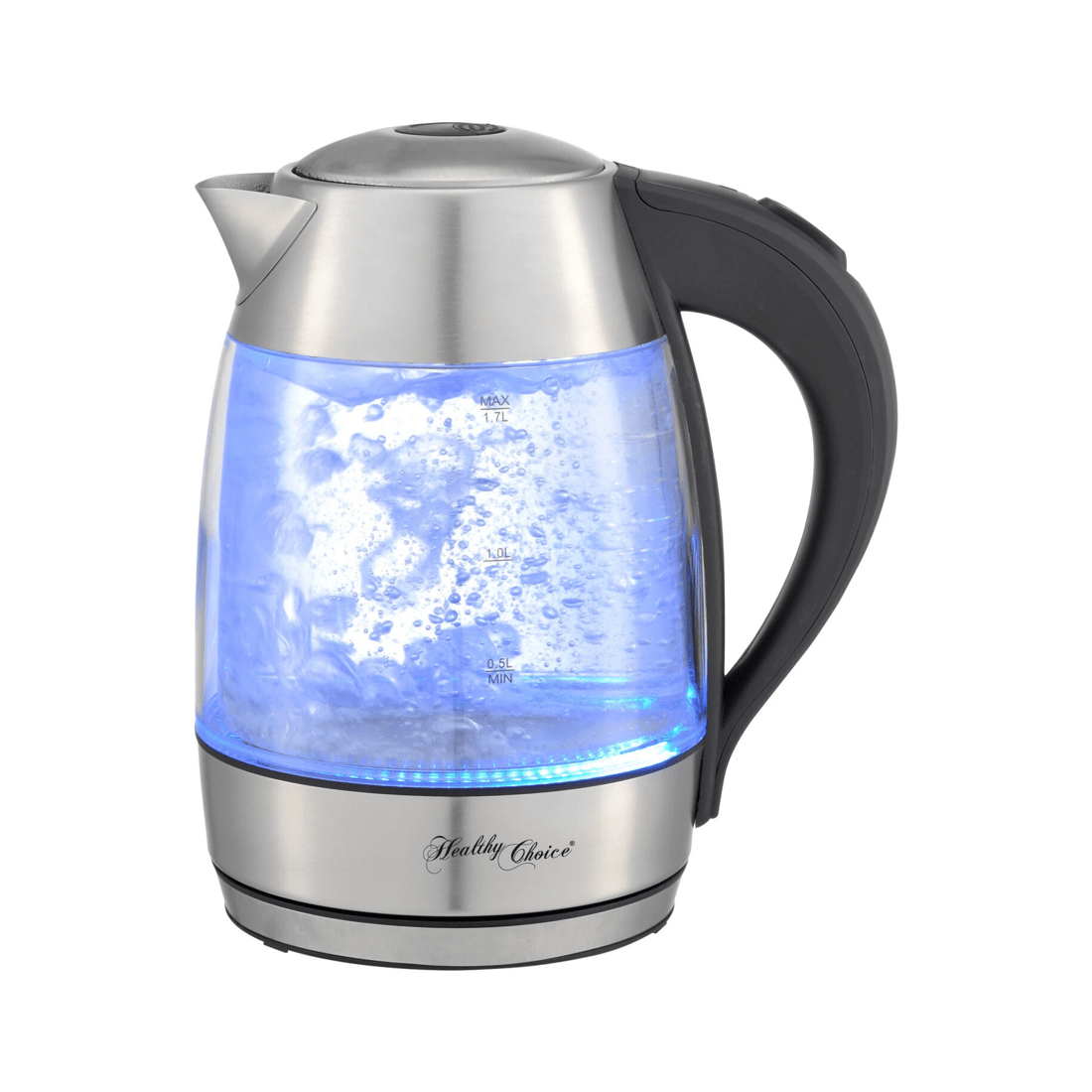 3 Healthy Choice 1.7 Litre Glass Kettle with 360 degrees Rotational Base, 3 of 5