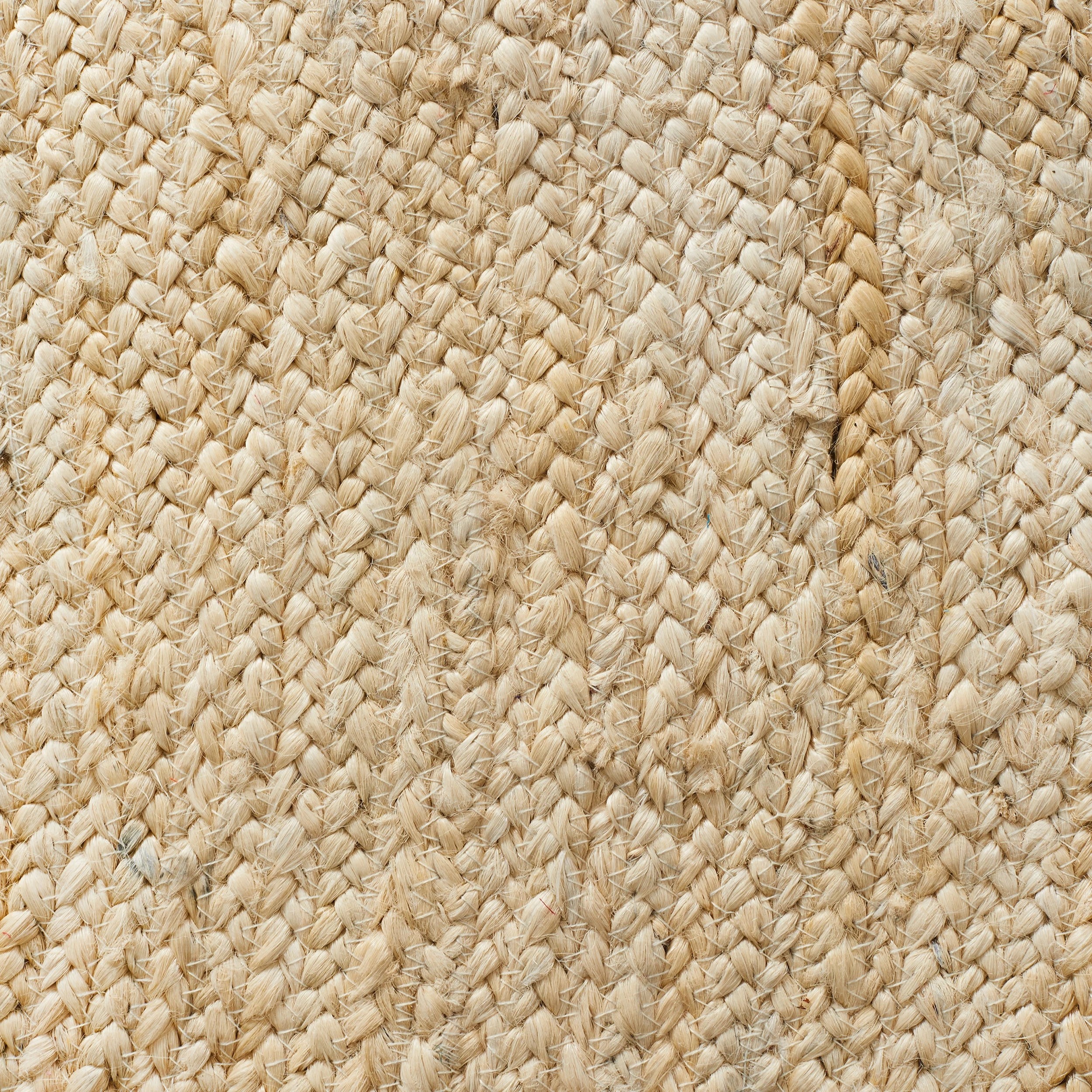 5 Common Ground Rugs Solace Polo 200x200cm - Medium Jute Round Rug - White, 5 of 6