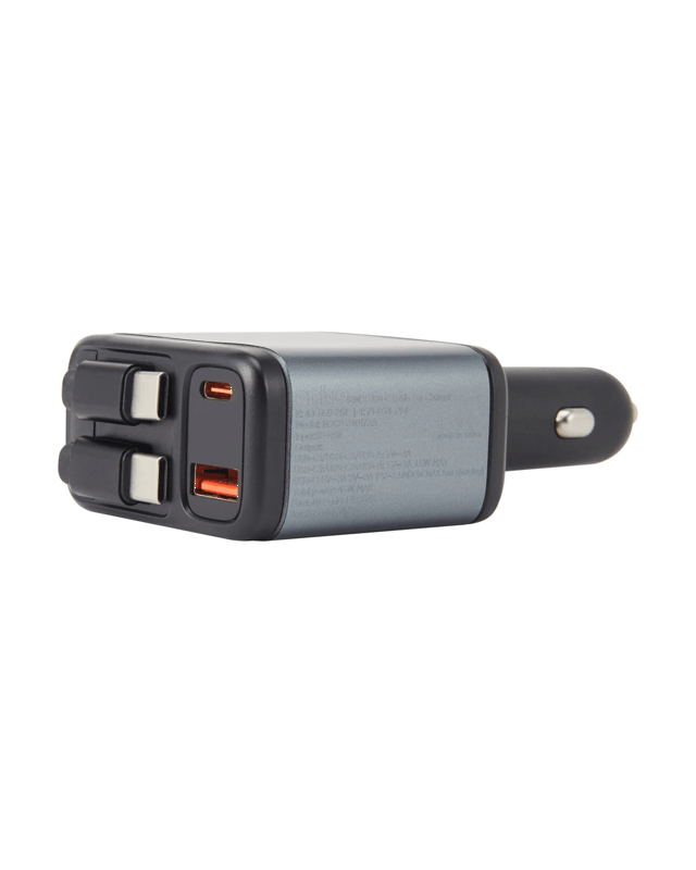 45W Dual USB-C Cable Car Cha