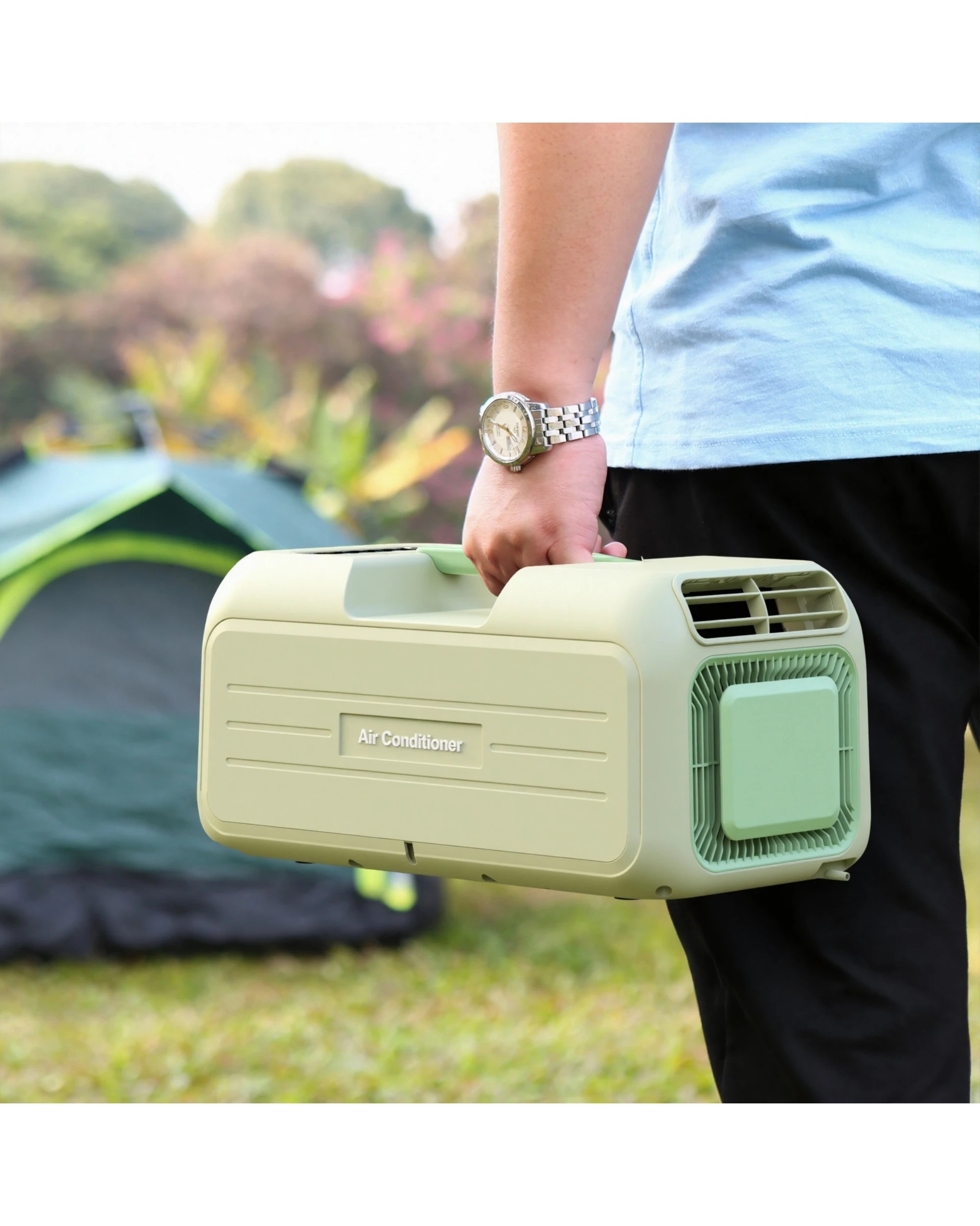 3 ADVWIN Portable Air Conditioner 1400W/4800BTU Green, 3 of 7